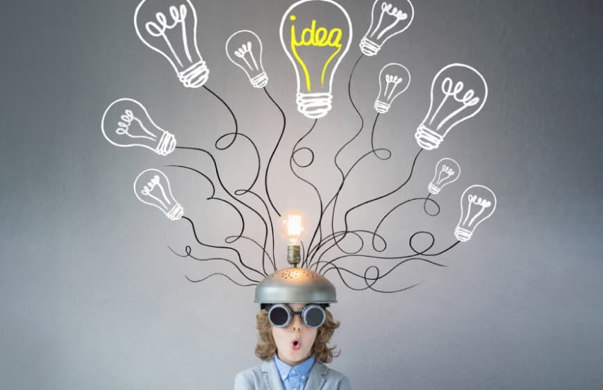 A curious learner imagining big ideas