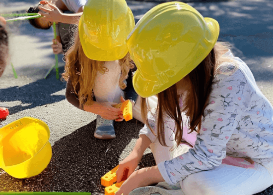 Learners exploring through hands-on play